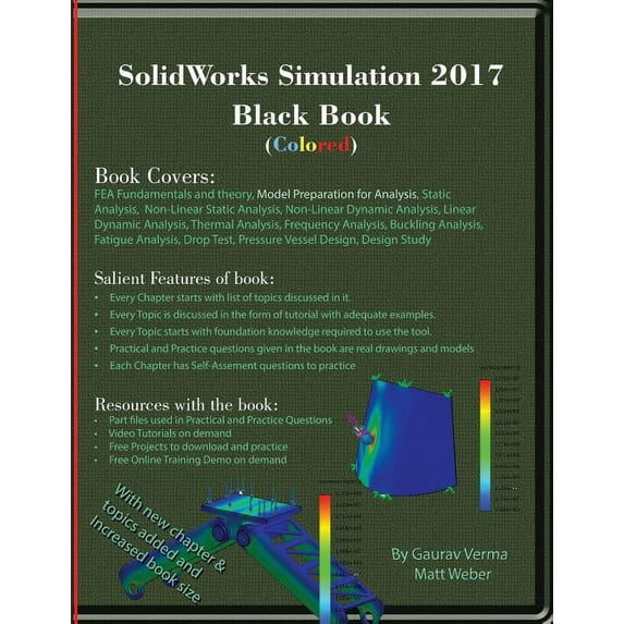 SolidWorks Simulation 2017 Black Book (Colored), (Paperback)