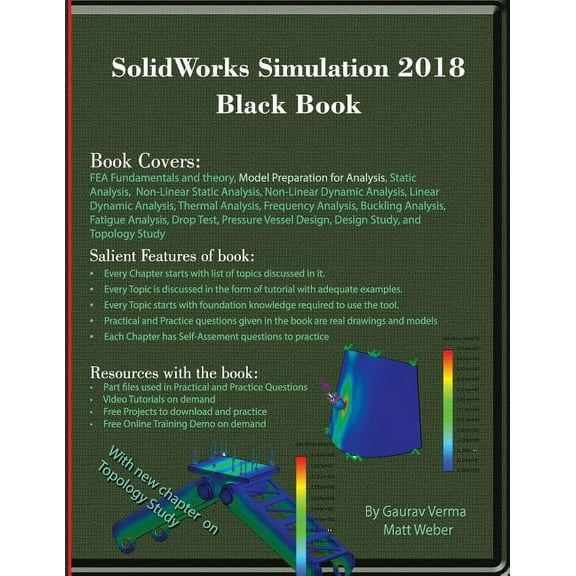 SolidWorks Simulation 2018 Black Book, (Paperback)