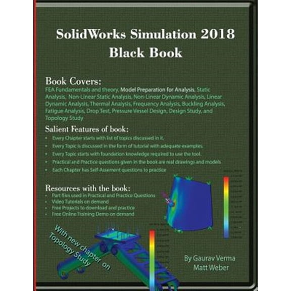 Pre-Owned SolidWorks Simulation 2018 Black Book