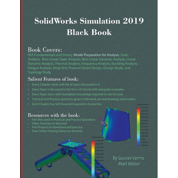 SolidWorks Simulation 2019 Black Book, (Paperback)