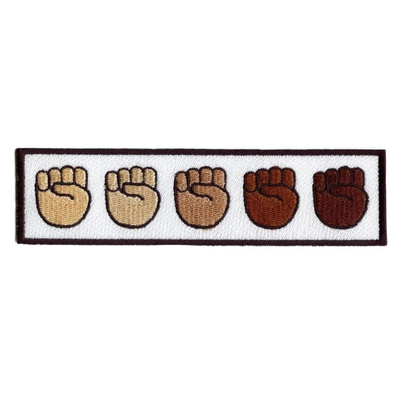 Solidarity Emoji Fists Embroidered Iron On Patch