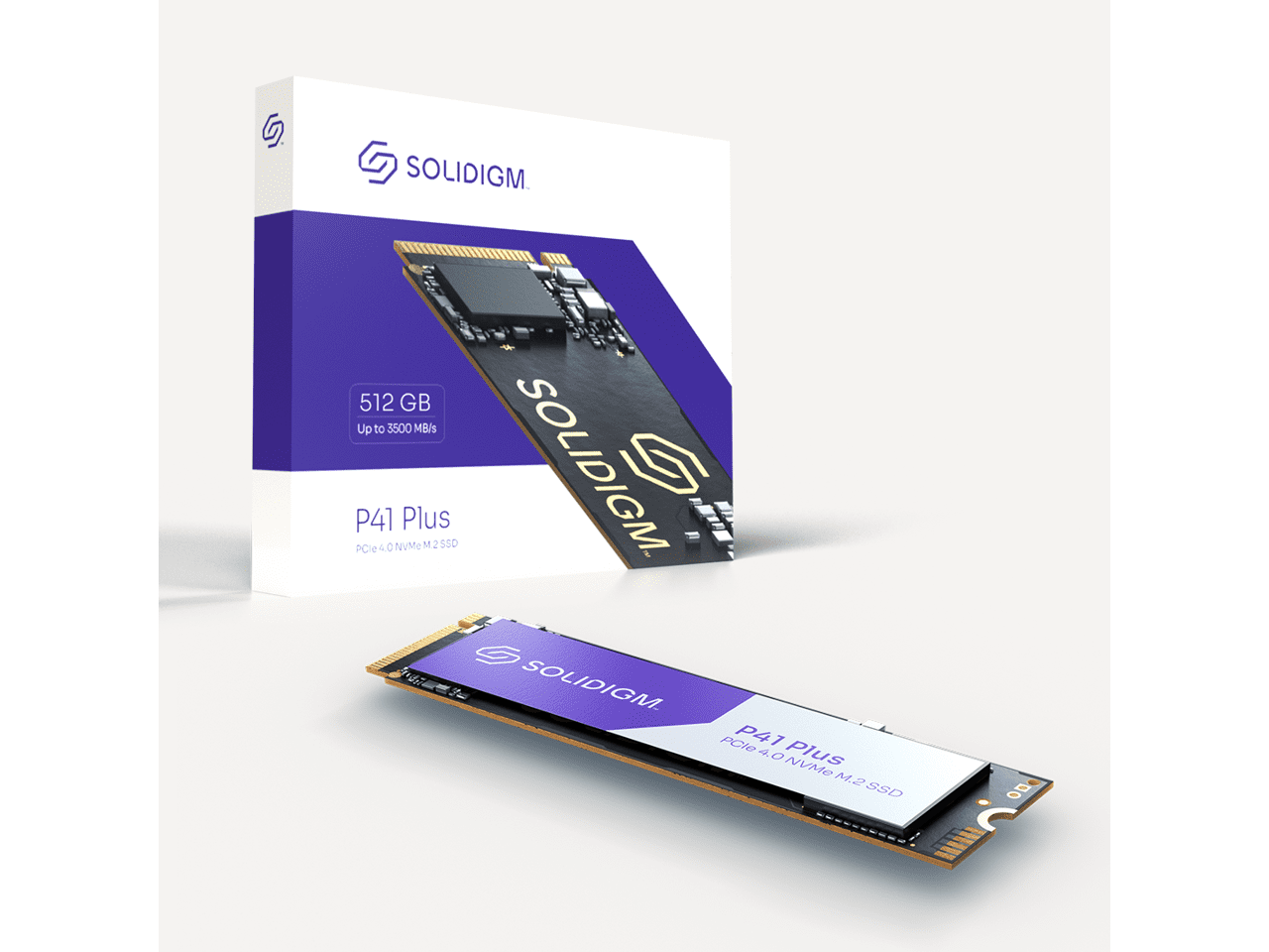 Solidigm P41 Plus 512GB M.2 2280 PCIe 4.0 NVMe Gen4 Internal Solid