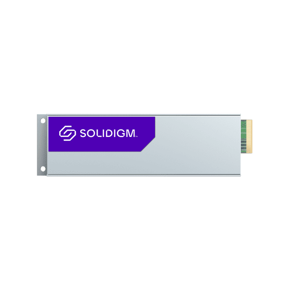Solidigm Solid State Drive D5-P5430 Series (15.36 TB, E1.S 9.5mm PCIe 4.0 x4, 3D5, QLC) Generic No Opal Single Pack Data Center / Server / Internal SSD (SBFPFUBU153T001)