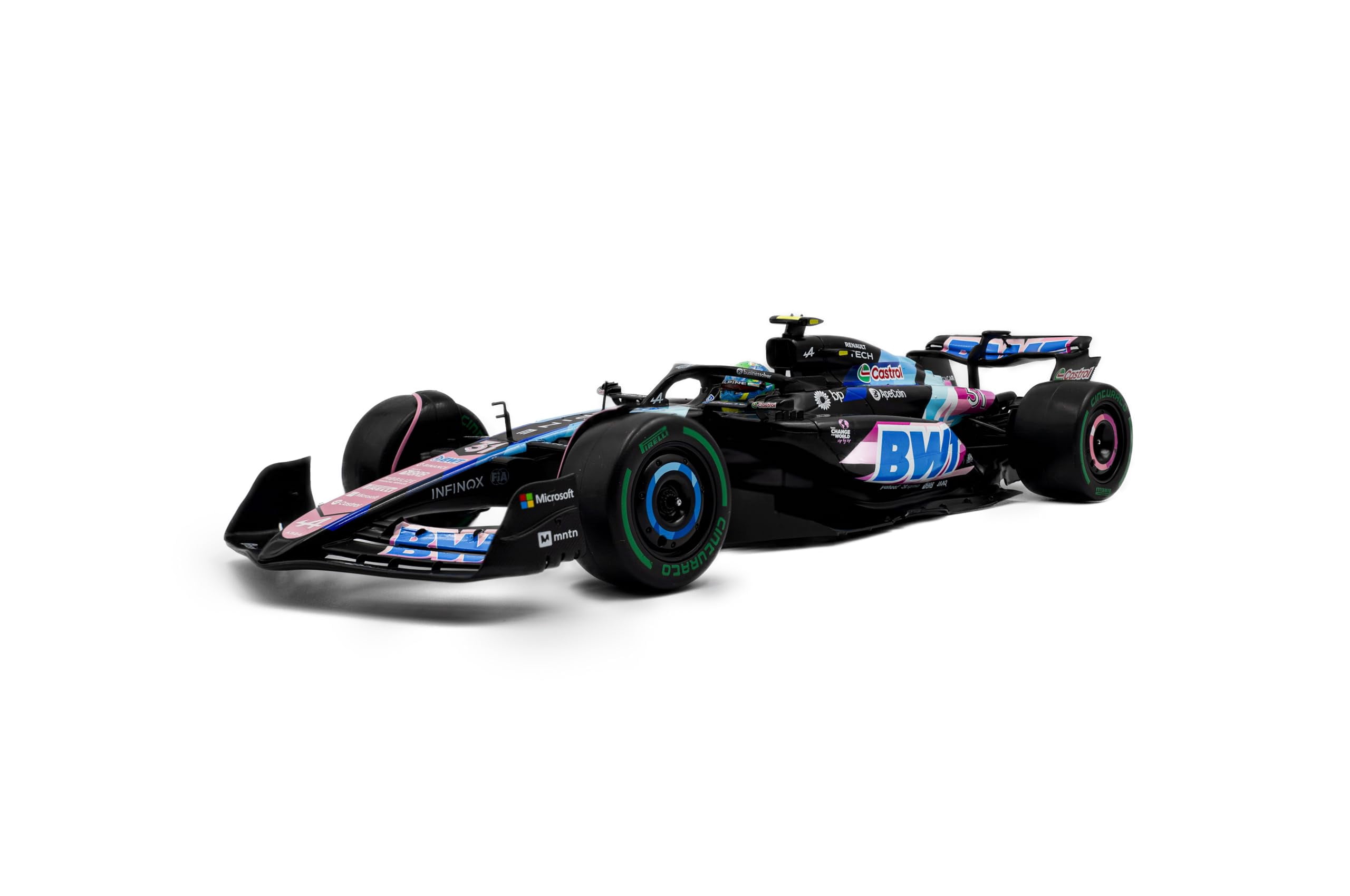 Solido 1:18 Scale Alpine F1 Team A524 Blue E.Ocon Brazilian GP 2024 ...