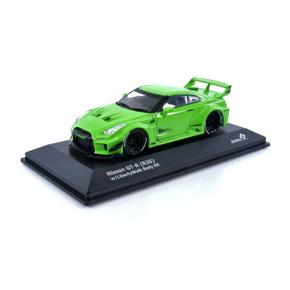 Solido 1:43 2020 Nissan Gt-R (R35) LBWK Liberty Walk Work Silhouette Green