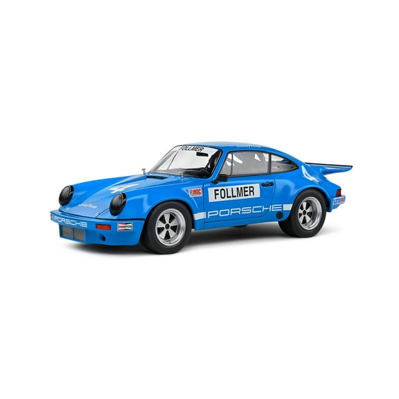 Solido 1974 Porsche 911 IROC Riverside No 4 Follmer IROC Blue 1:18