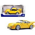 thumbnail image 1 of Solido S1803401 1990 Porsche 911 964 3.8 RS Jaune Yellow 1 by 18 Diecast Model Car, 1 of 1