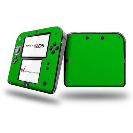 Solids Collection Green - Decal Style Vinyl Skin fits Nintendo 2DS - 2DS NOT INCLUDED
