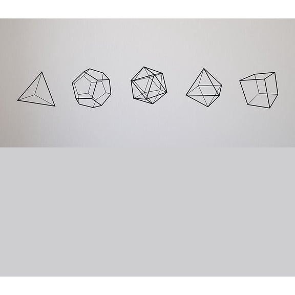 Solids Geometric Shapes 10"x65" Wall Decor - Wall Decal Vinyl Sticker