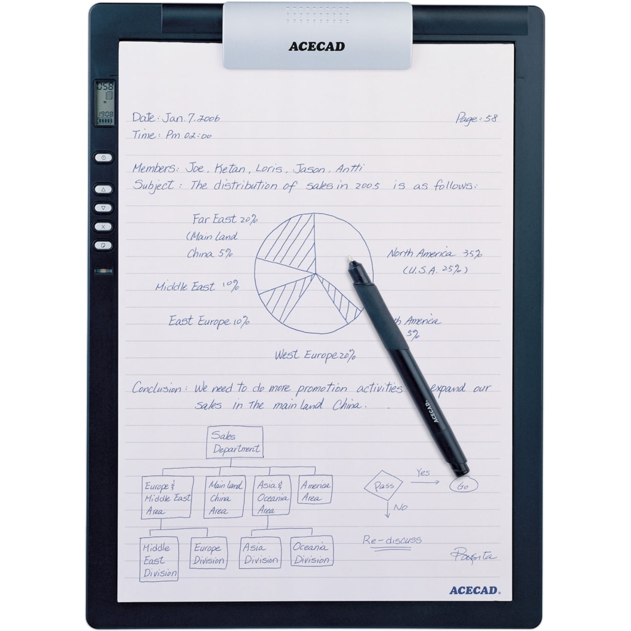 Customer reviews for ACECAD DIGIMEMO L2 LETTERSIZE DIGITAL NOTEPAD