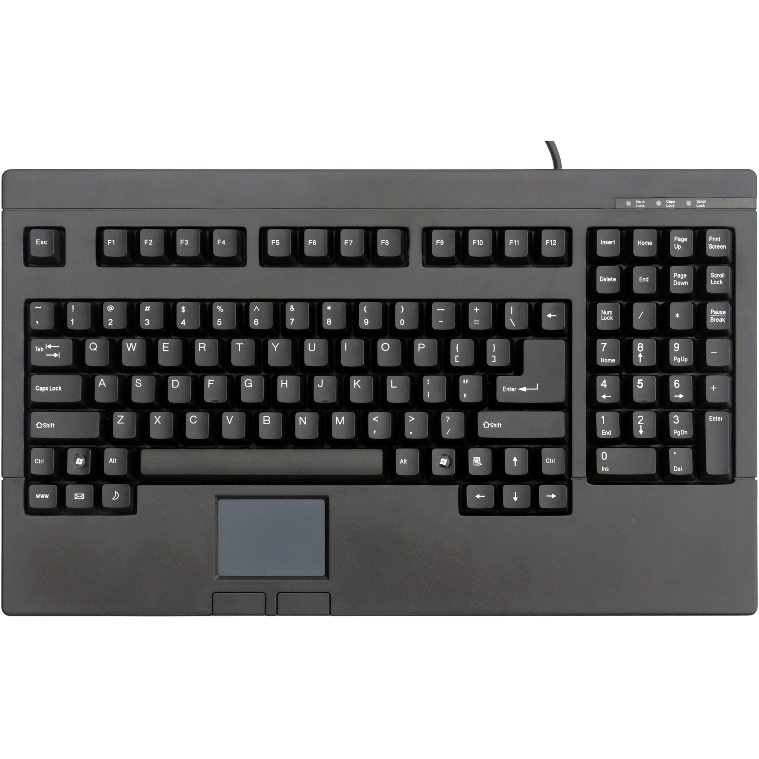 Solidtek Full Size POS Keyboard with Touchpad Mouse KB-730BP ...