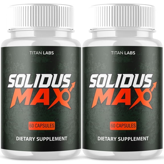 Solidus Max Advanced Formula Natural Supplement Pills for Max Strength SolidusMax 120 Capsules