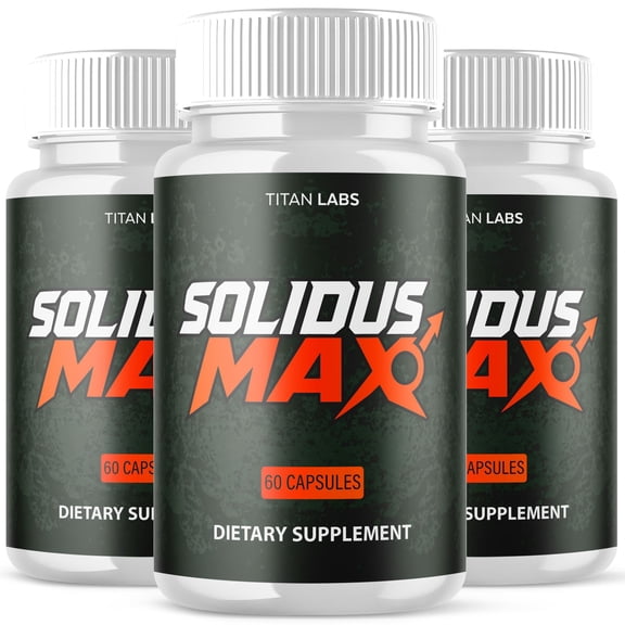Solidus Max Advanced Formula Natural Supplement Pills for Max Strength SolidusMax 180 Capsules