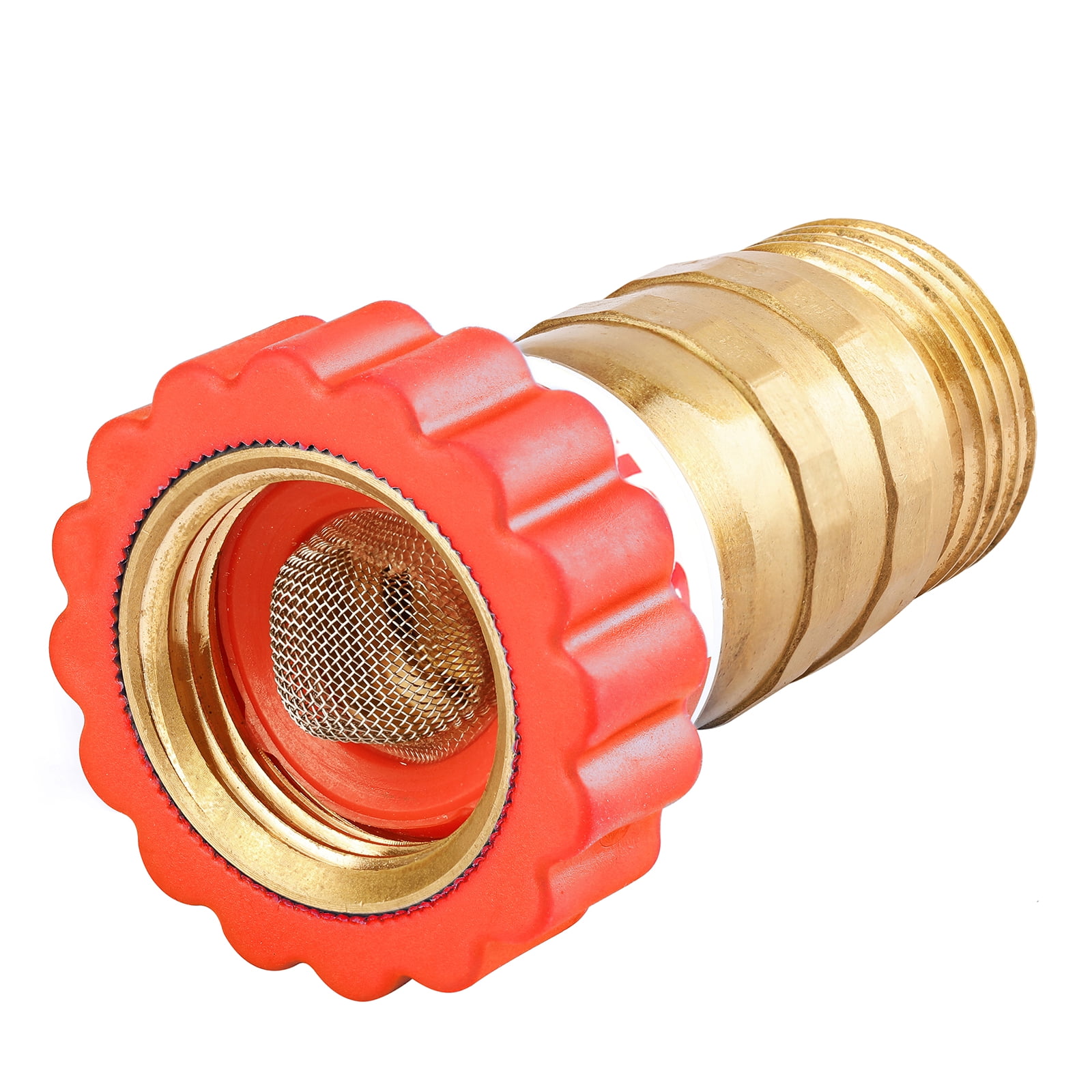 Solimeta Lead-Free Brass, Water Pressure Regulator, Garden Hose Pressure Regulator, Pressure Reducer For Camper, Trailer, RV, Garden, Plumbing System, 40-50 psi, 3/4"Hose