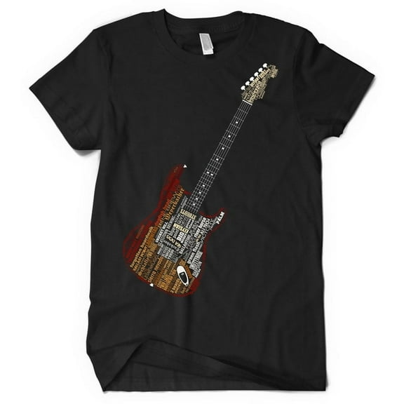 Guitar Beer T-Shirt - Black, Large | Craft Beer & Music Festival Father's Day Tee
