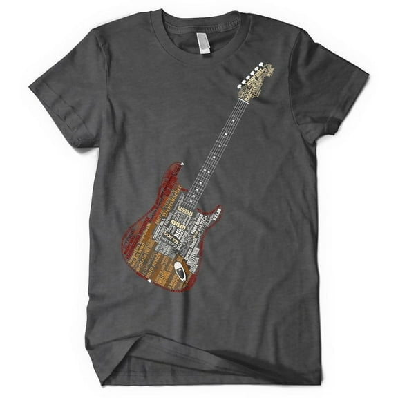 Guitar Beer T-Shirt - Dark Heather Gray, X-Large | Craft Beer & Music Festival Father's Day Tee