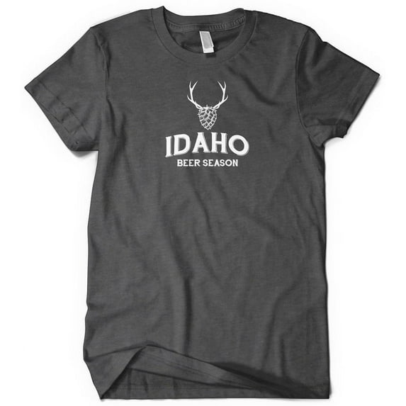IDAHO Beer and Deer Shirt, Idaho Craft Beer Shirt, Idaho Hops Shirt, Black Small