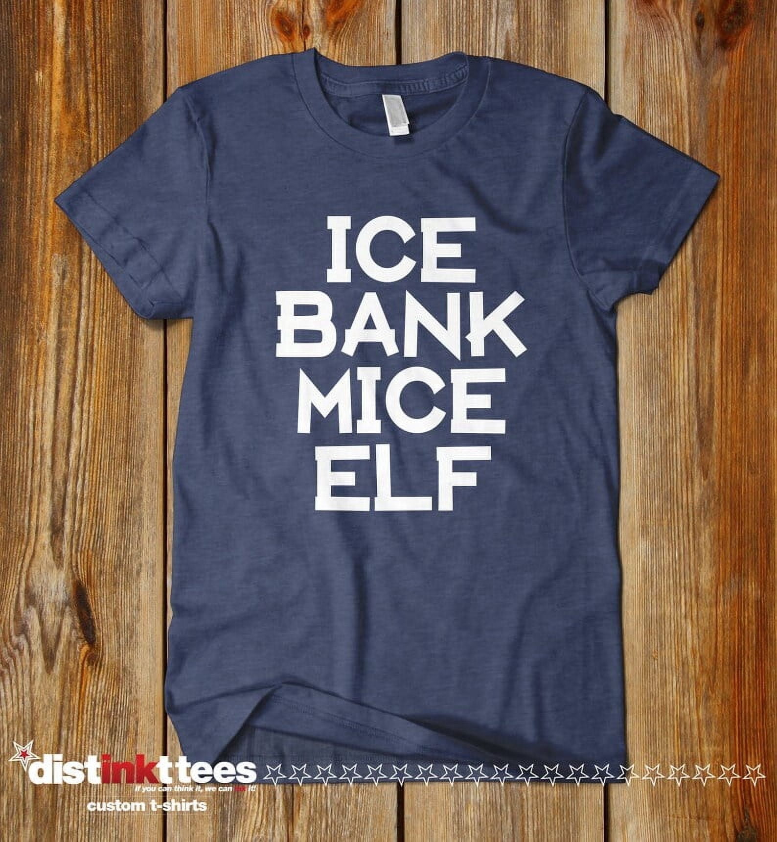 Ice Bank Mice Elf Funny Shirt - Navy, Small | Unique Drink Local Beer Gift