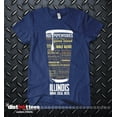 thumbnail image 1 of Illinois Beer Shirt - Vintage Navy Blue, 2X | Beer Lover Gift | Chicago Beer | Men's T-Shirt, 1 of 3