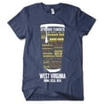 thumbnail image 1 of West Virginia Breweries Craft Beer T-Shirt - Vintage Navy Blue, Small | Typography Gift for Him, 1 of 3