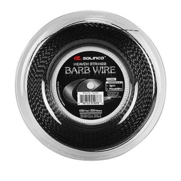Solinco Barb Wire Tennis String Reel, 17 gauge / 656 feet / 200 meters