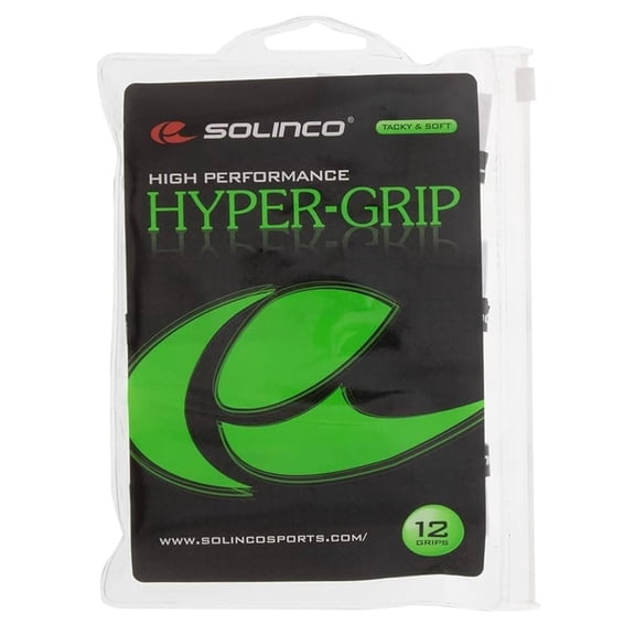 Solinco High Performance 12 OverGrips Pack, Hyper 12 Grip Pack - White