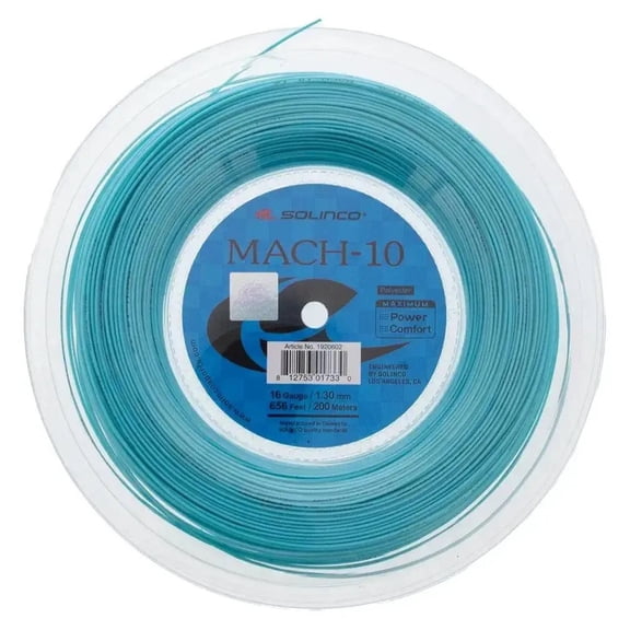 Solinco Mach-10 Tennis String Reel, 200m/656ft, 16G