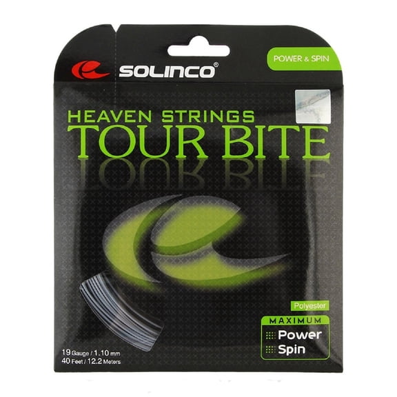 Solinco Tour Bite 19-1.10mm Tennis String Silver 2-Sets