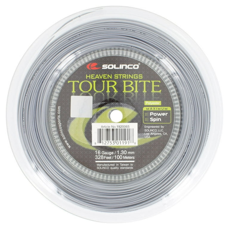 Solinco Tour Bite Tennis String Mini Reel Silver
