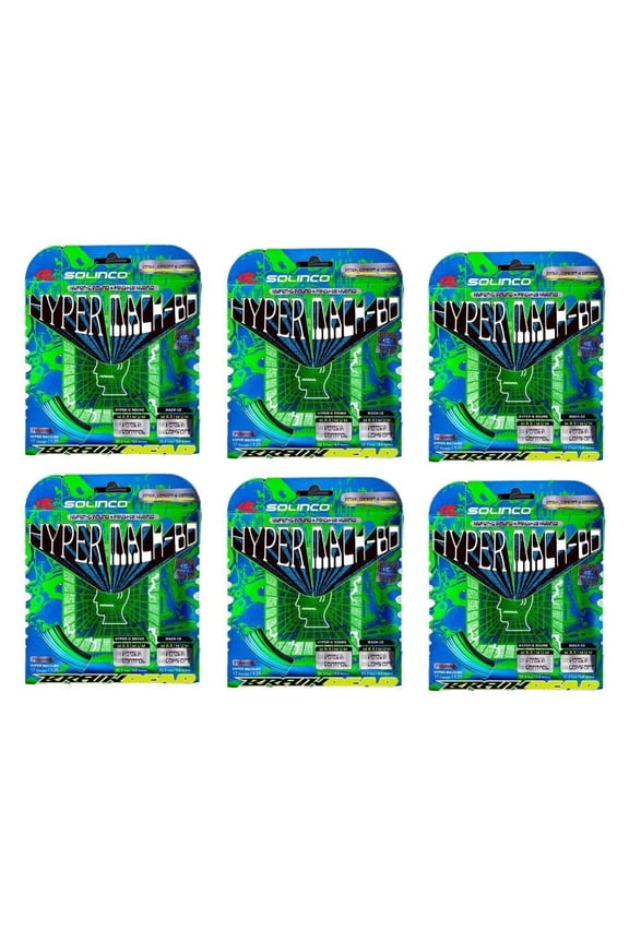 x Brain Dead Hybrid Hyper-G Round 17G - Mach 10 17G Tennis String- 6 Sets