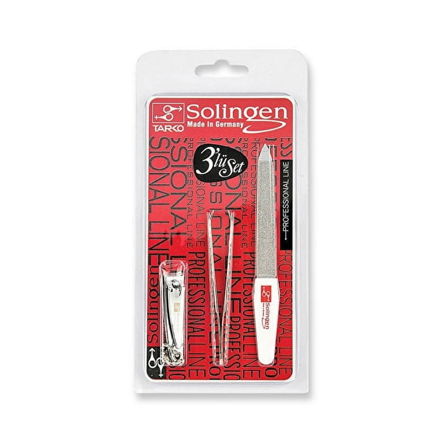 Solingen Manicure Scissors Tweezers File 3108 Set of 3