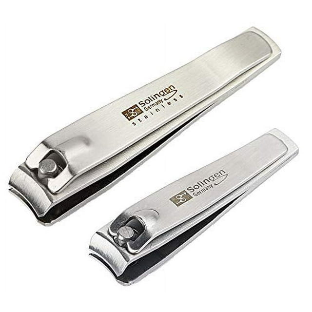 Solingen Nail Clippers 2 Pcs Professional Sharp Tools Set Stainless
