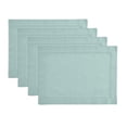 thumbnail image 1 of Solino Home Cotton Linen Placemats Set of 4 - Hemstitch Pastel Turquoise Placemats 14 x 19 Inch - Machine Washable Table Mats for Spring, Easter, Mothers Day, 1 of 4