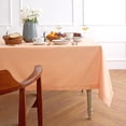 thumbnail image 1 of Solino Home Cotton Linen Tablecloth for Rectangle Tables 58 x 84 Inch - Hemstitch Peach Bloom Table Cloth - Machine Washable Cloth Tablecloth for Mothers Day, Spring, Easter, 1 of 4