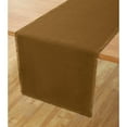 thumbnail image 1 of Solino Home Fringe Linen Table Runner 108 Inches Long - 100% Pure Linen Toffee Brown Dining Table Runner 14 x 108 Inch for Fall, Autumn, Thanksgiving - Handcrafted and Machine Washable, 1 of 5