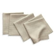 thumbnail image 1 of Solino Home Linen Napkins Set of 4 - 100% Pure Linen Pinstripe Natural and White Cloth Dinner Napkins 20 x 20 Inch for Summer, Fall, Autumn - Handcrafted and Machine Washable, 1 of 6