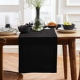 thumbnail image 1 of Solino Home Linen Black Table Runner 90 Inches Long - 100% Pure Linen Dining Table Runner 14 x 90 Inch for Fall, Autumn, Halloween - Sonoma, 1 of 11