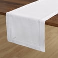 thumbnail image 1 of Solino Home Linen White Table Runner 108 Inches Long - 100% Pure Linen Double Hemstitch 14 x 108 Inch Table Runner for Dining, Mothers Day, Spring, Easter, 1 of 4