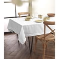thumbnail image 1 of Solino Home White Tablecloth 54 x 72 Inch - Dru Cotton Linen Rectangle Tablecloth - Machine Washable Table Cloth for Winter, Mothers Day, Spring, Easter, 1 of 5