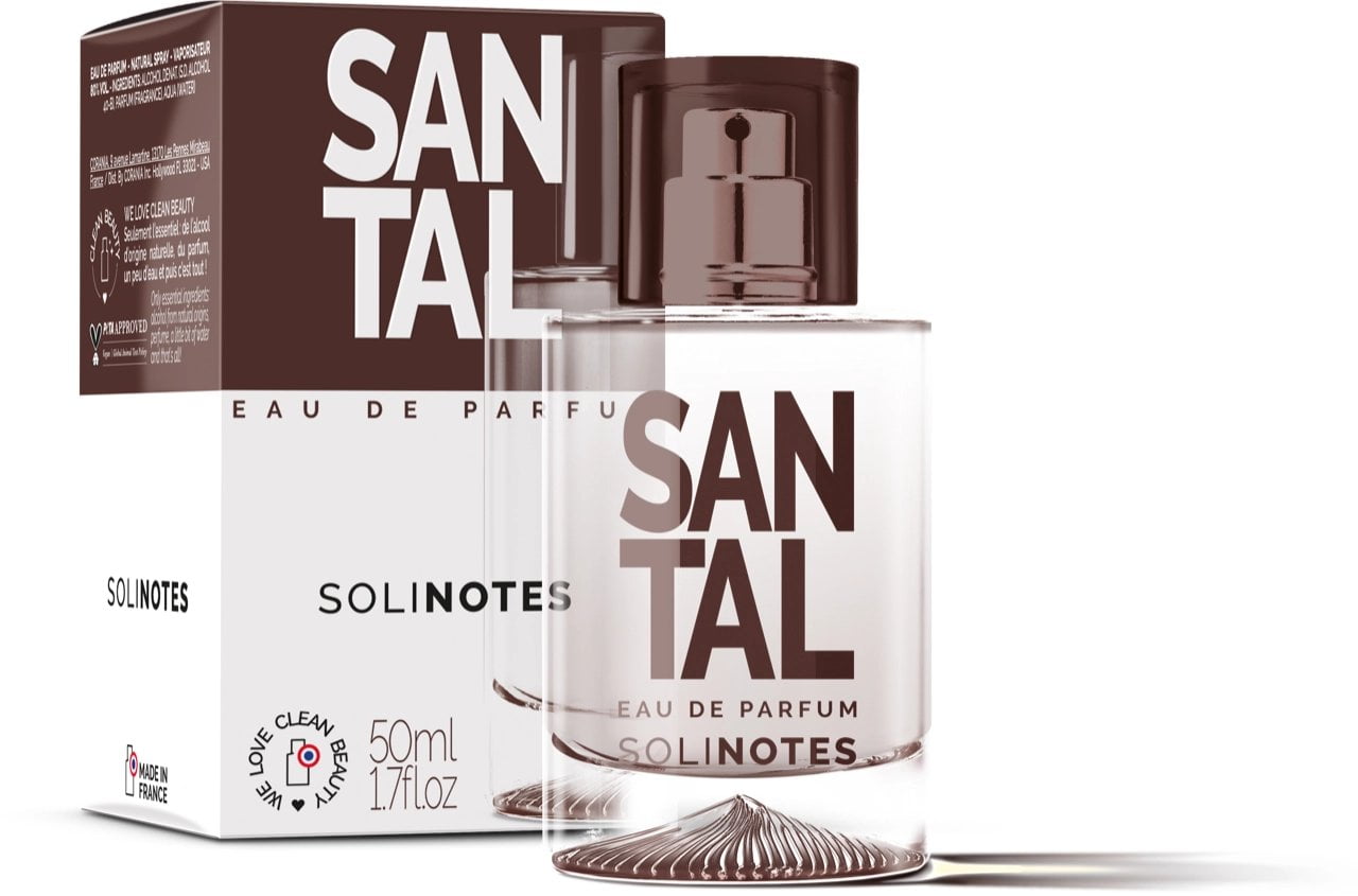 Solinotes Paris Santal Sandalwood Eau de PArfum 1.7 oz - CLEAN BEAUTY  Perfume - Unisex Revitalizing Scent with Musk Fig-Tre and Spicy Notes -  Made in