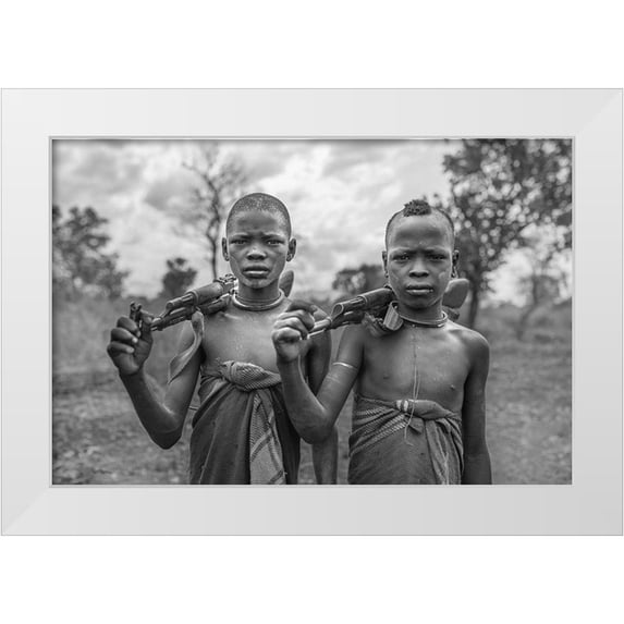 Solinski, Tomasz 14x11 White Modern Wood Framed Museum Art Print Titled - Young Wariors