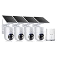 Soliom 5MP Outdoor Solar Security Camera 4-Pack, Wireless, No ...