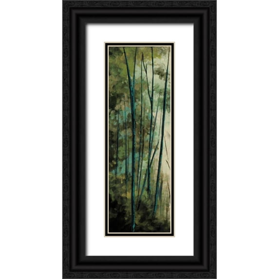Solis, Luis 7x14 Black Ornate Wood Framed with Double Matting Museum Art Print Titled - La Senda I
