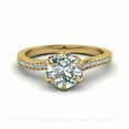 thumbnail image 1 of Solitaire 1.5 Carat 7.50 mm Round White Moissanite Diamond 18K White Gold Plated Ring Engagement Ring, Promise Ring , Anniversary Ring , Ring for Her, 1 of 3