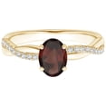 thumbnail image 1 of Solitaire 1 Ctw Garnet 925 Sterling Silver Women Love Engagement Ring, 1 of 4