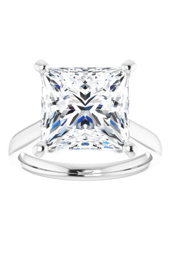 Solitaire 2 Carat Princess Lab Grown Diamond Engagement Ring 14k Gold