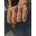 thumbnail image 1 of Solitaire Brilliance 3.20Ct Pear Moissanite Engagement Ring with Pave and Hidden Halo 18k Yellow Gold, Ring Size 9.5, 1 of 6