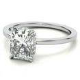 thumbnail image 1 of Solitaire Brilliance 2.5CT Radiant Moissanite Engagement Ring for Women 10K White Gold, 8 US, 1 of 6