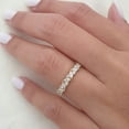 thumbnail image 1 of Solitaire Brilliance Alternating 1Ct Marquise & Round Moissanite Band for Women 10k Yellow Gold Band Size 9, 1 of 8