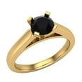 thumbnail image 1 of Solitaire Diamond Engagement Ring Round Brilliant Cut 14K Gold 3/4 CTW, 1 of 5